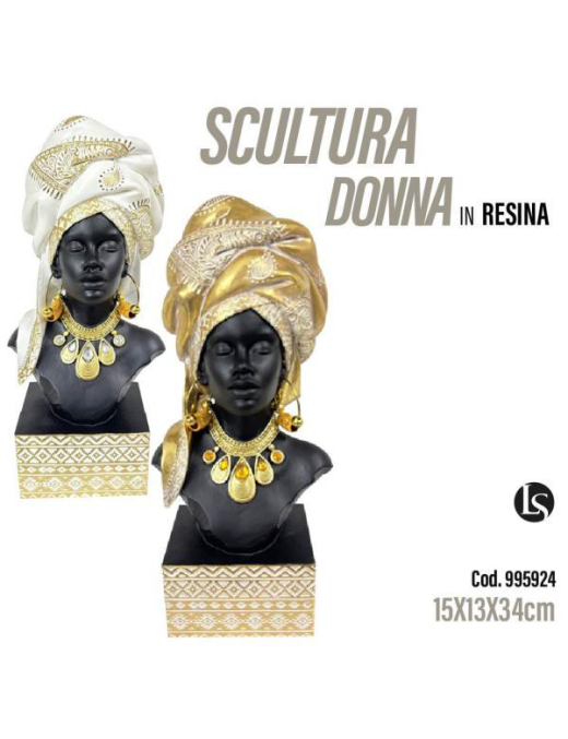 LINEA LAN STATUA POLIRESINA  15x13x34cm