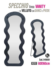 SPECCHIO VANITY 60x160x5,5cm NERO