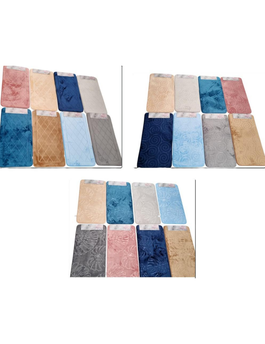 TAPPETO BAGNO MEMORY CUORE 50x80cm