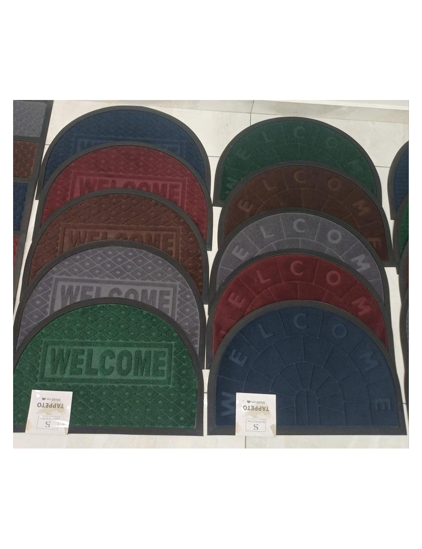 SOLID CRESCENT DOORMAT 40x60cm