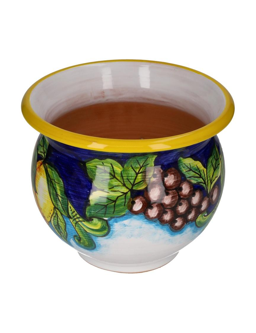 DECORATED CACHEPOT VASE 30cm