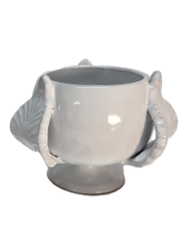 VASO MEZZO PUMO BIANCO 15cm