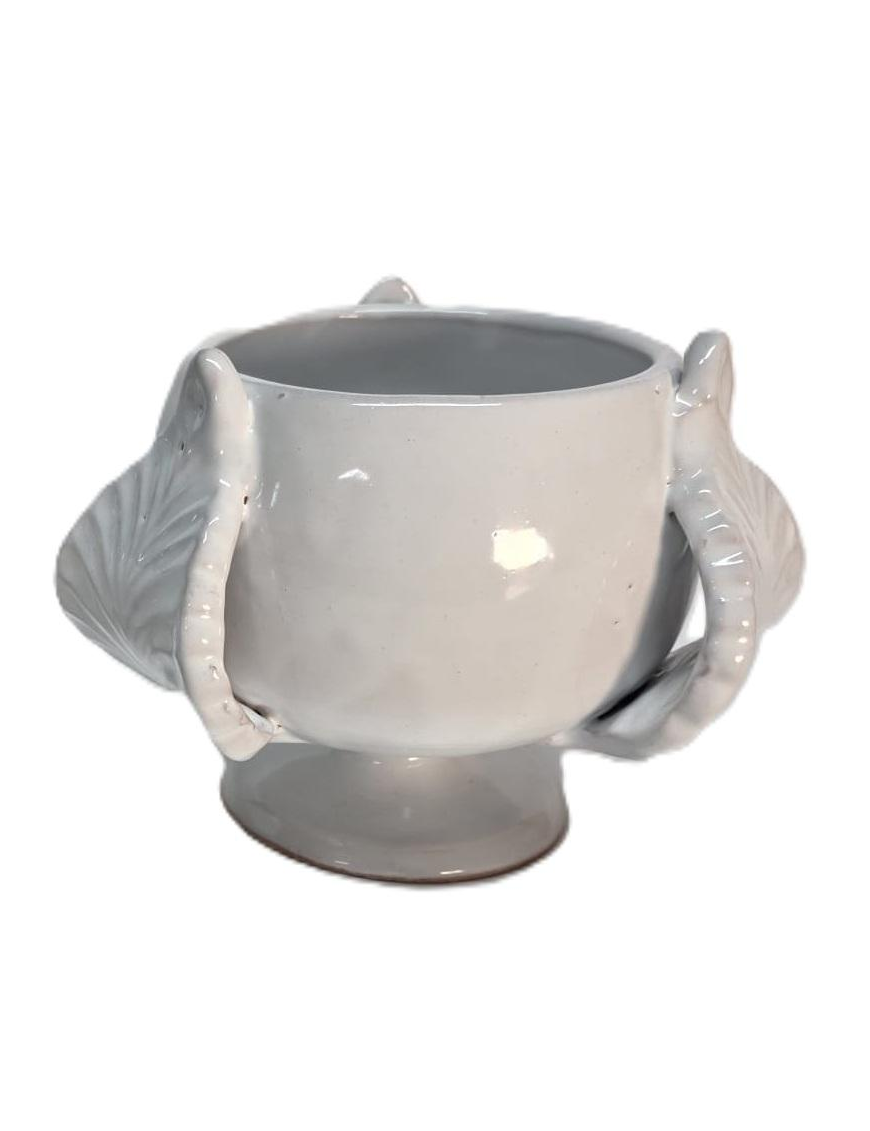 VASO MEZZO PUMO BIANCO 15cm