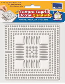 SQUARE SHOWER HAIR CATCHER FILTER