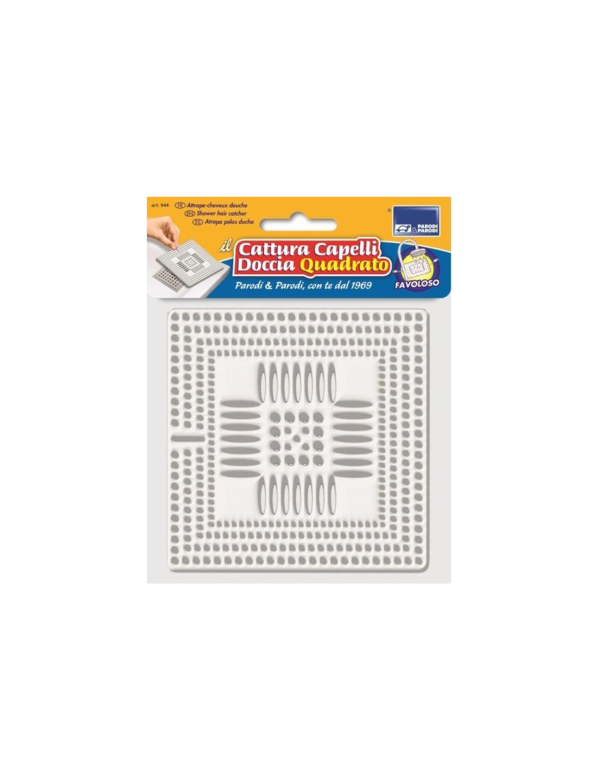 SQUARE SHOWER HAIR CATCHER FILTER