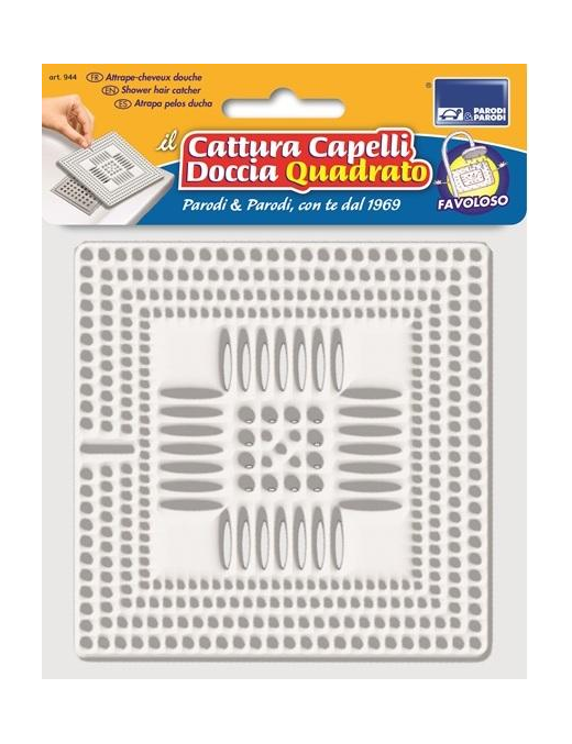 FILTRO CATTURA CAPELLI DOCCIA QUADRO