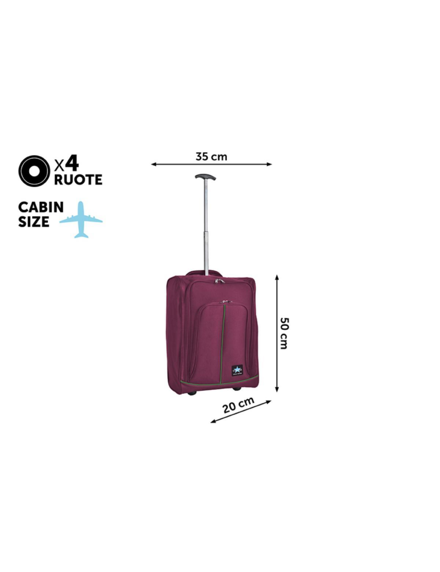 TROLLEY COURMAYER BORGOGNA 35x20x50