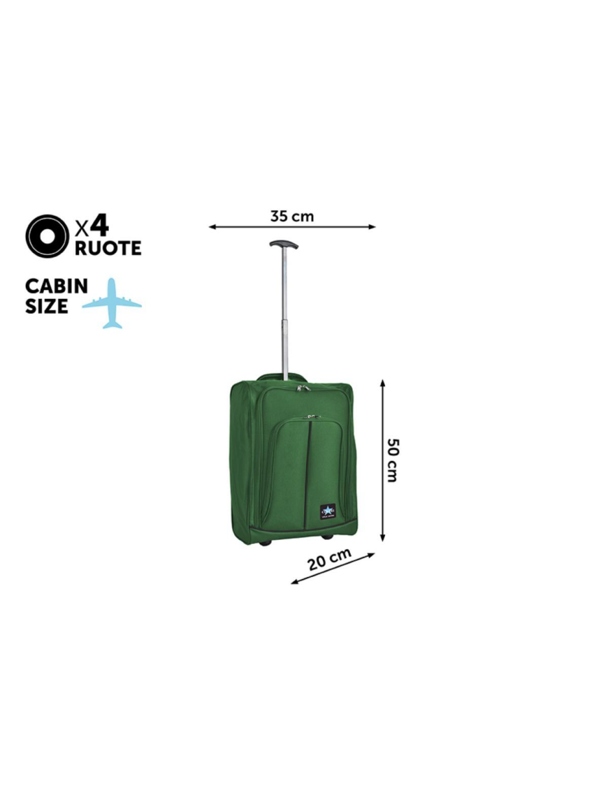 TROLLEY COURMAYER VERDE 35x20x50