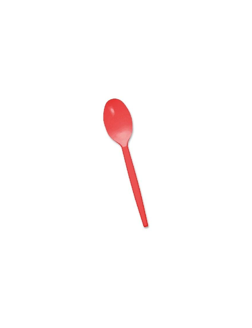 SMILE SPOONS RED COLOR 15 PIECES
