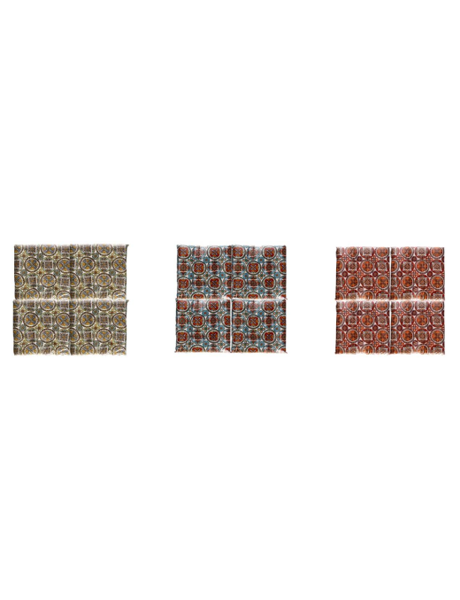 CUSCINI 6 PEZZI 4 PUNTI DECORAZIONE MAIOLICA