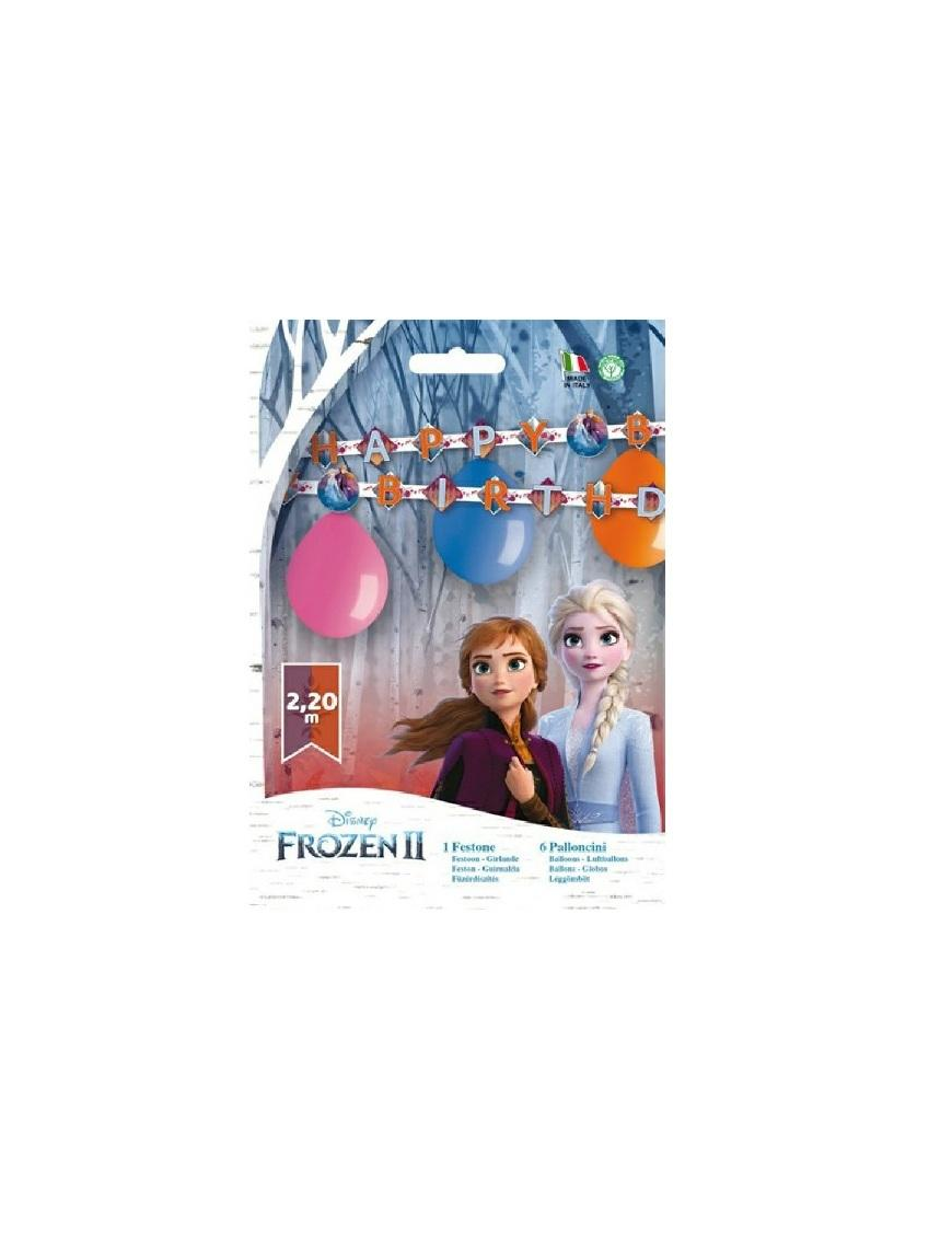 FROZEN FESTONE 230cm CON PALLONCINI