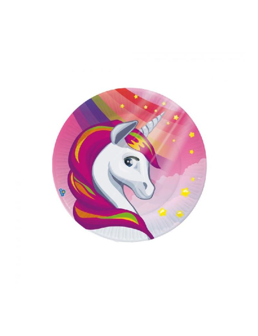 UNICORNO PIATTI 18cm 8pezzi