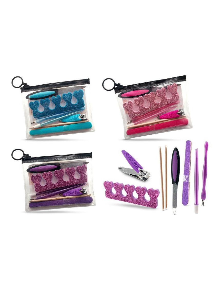 KIT MANICURE 7pezzi CON BUSTINA