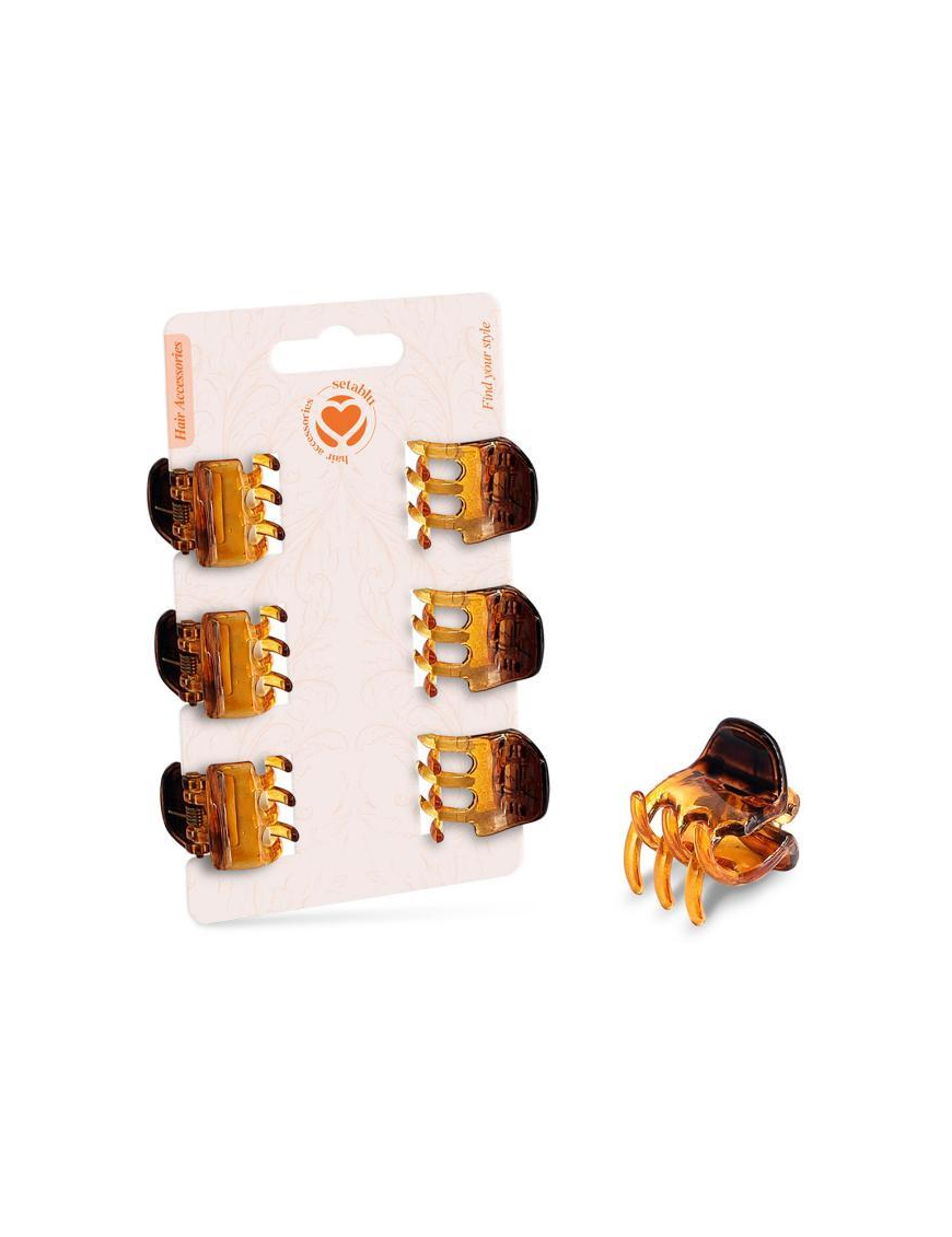 PINZA CAPELLI 6pezzi 2,5cm