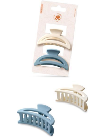 PINZA CAPELLI 2pezzi TONDE COLORI ASSORTITI