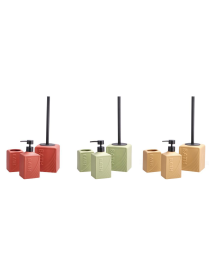 SET 3 PEZZI DA BAGNO IN CERAMICA