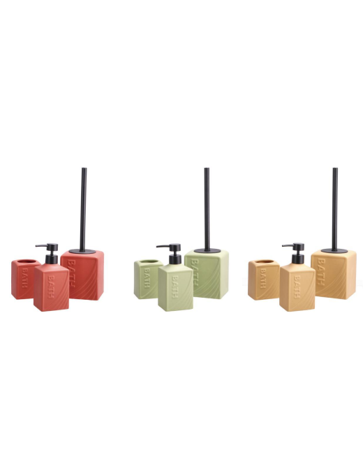 3-PIECE CERAMIC BATHROOM SET