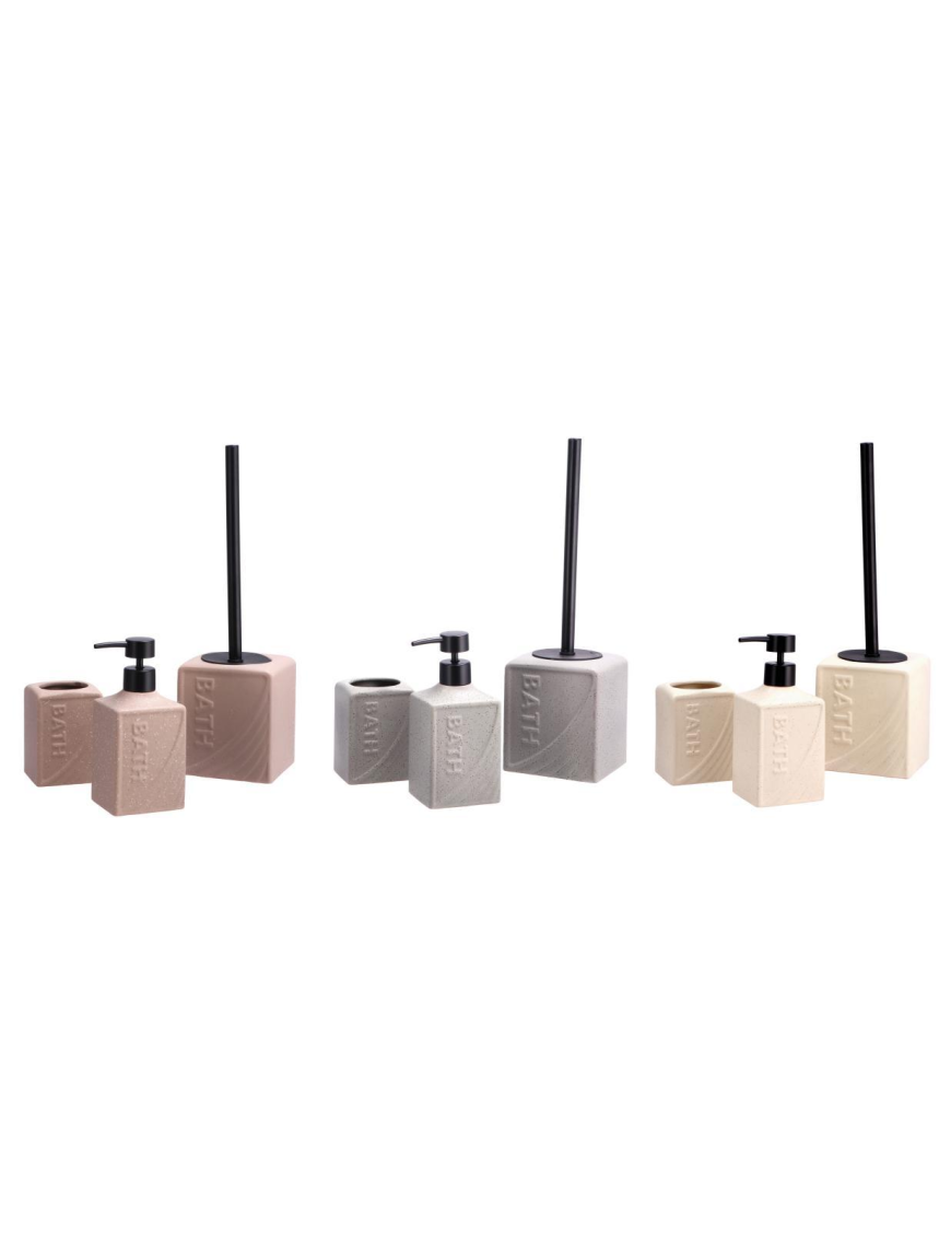 3-PIECE CERAMIC BATHROOM SET
