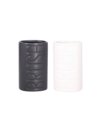 BATHROOM LINE CERAMIC TOOTHBRUSH HOLDER 13cm