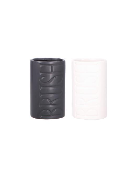 BATHROOM LINE CERAMIC TOOTHBRUSH HOLDER 13cm