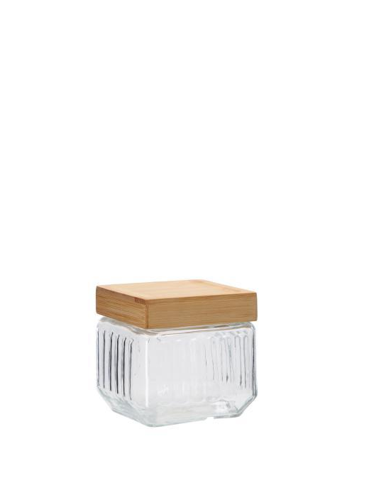 LINEA VETRO+BAMBOO BARATTOLO QUADRO  11x11cm