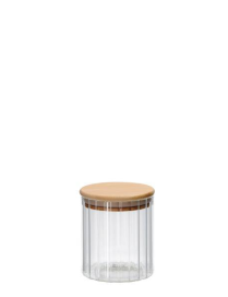 LINEA VETRO+BAMBOO BARATTOLO TONDO   9x11cm
