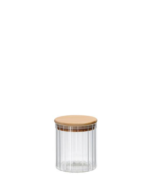 LINEA VETRO+BAMBOO BARATTOLO TONDO   9x11cm