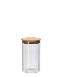 LINEA VETRO+BAMBOO BARATTOLO TONDO   9x16cm