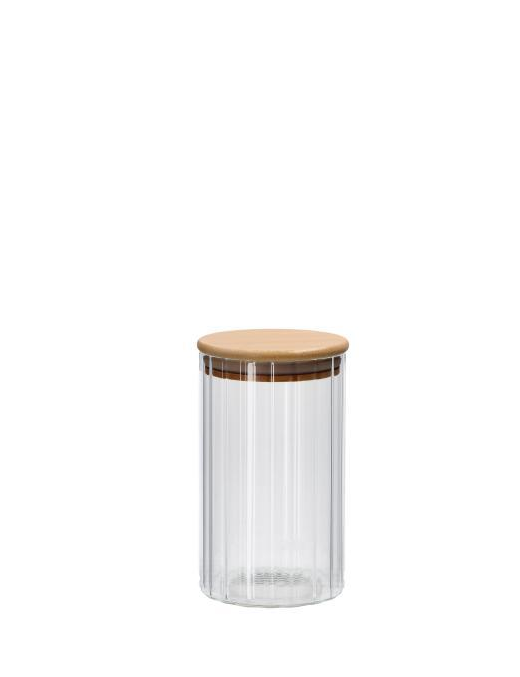 LINEA VETRO+BAMBOO BARATTOLO TONDO   9x16cm