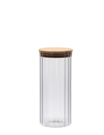 LINEA VETRO+BAMBOO BARATTOLO TONDO   9x21cm