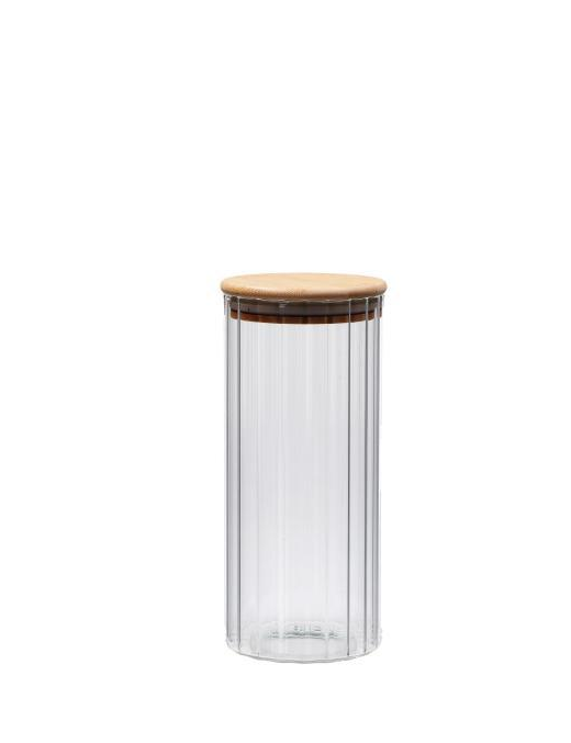 LINEA VETRO+BAMBOO BARATTOLO TONDO   9x21cm