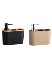 LINEA BAGNO+BAMBOO PORTASAPONE 18x8x17cm