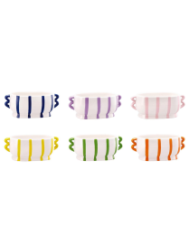 DOLOMITE STRIPE LINE VASE 30x15x13cm