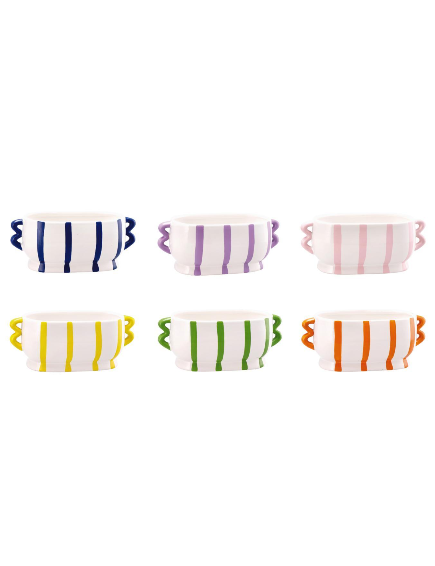 LINEA DOLOMITE STRIPE VASO 30x15x13cm