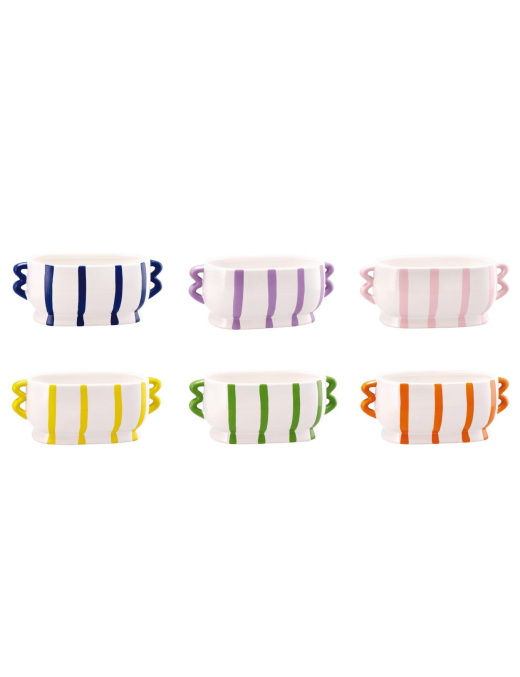 LINEA DOLOMITE STRIPE VASO 30x15x13cm