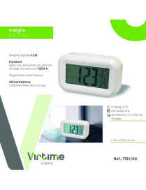 SVEGLIA LCD 9x5,6x2,7cm