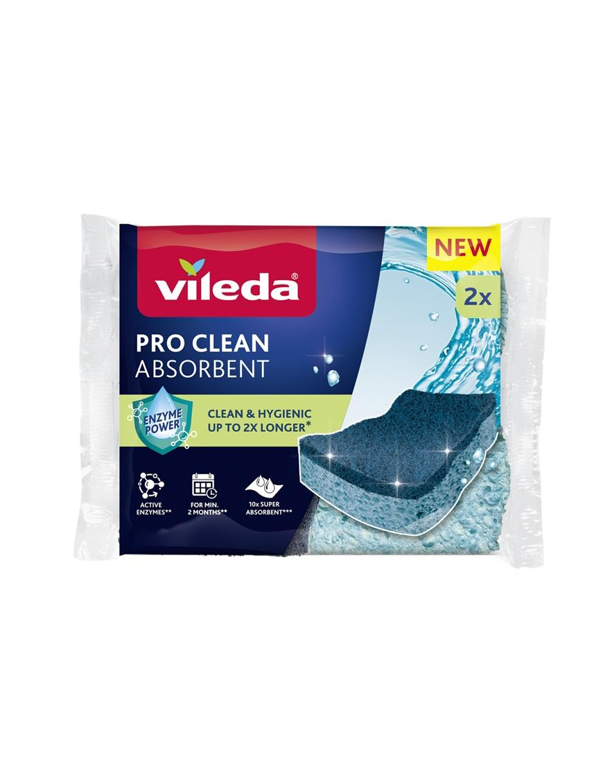 VILEDA PRO CLEAN SPUGNA VISCOSA 2pezzi