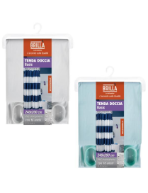 SHOWER CURTAIN THIRD SIZE 240Xh200cm 16 RINGS