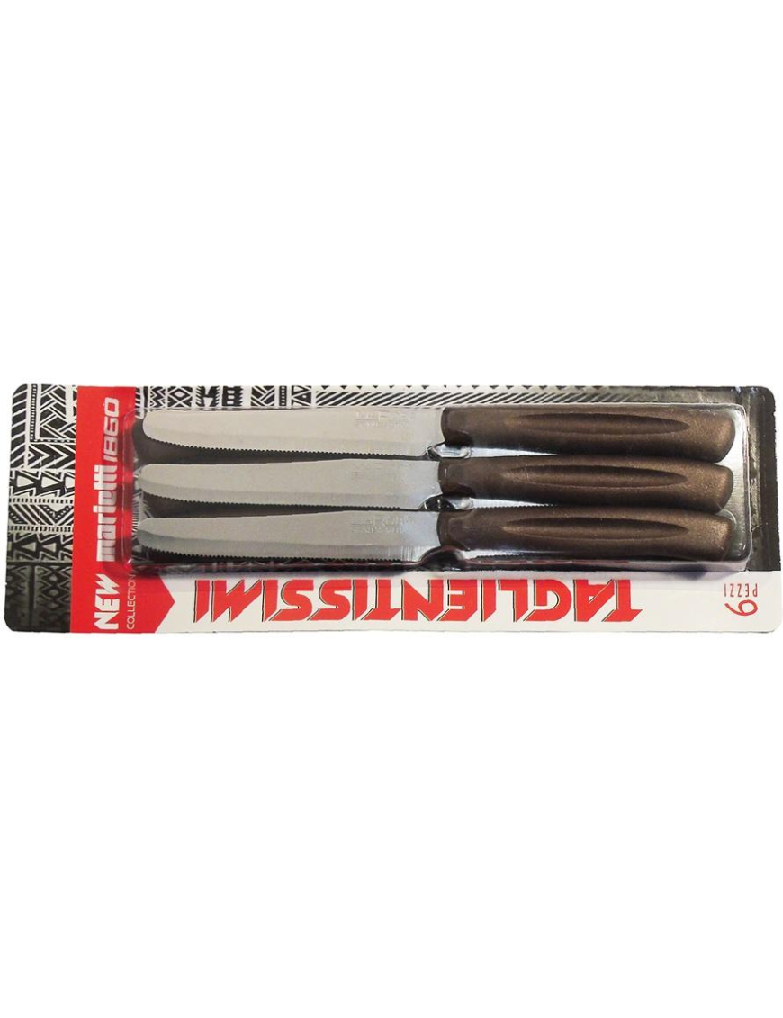 TABLE KNIVES 6 PIECES BROWN