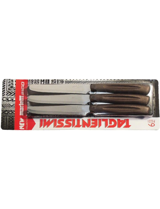 TABLE KNIVES 6 PIECES BROWN