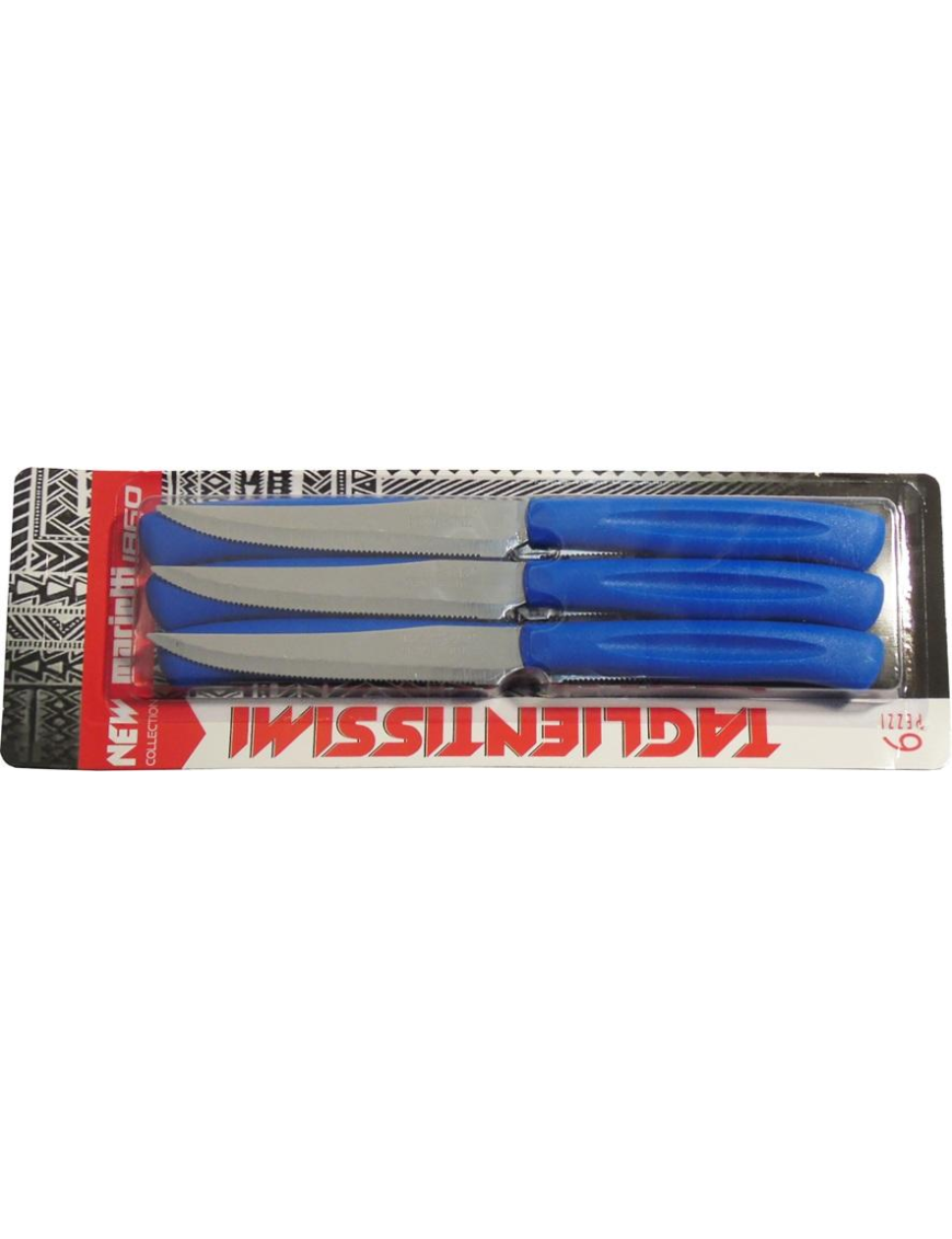 COLTELLI BISTECCA 6 PEZZI BLU