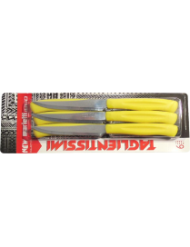 COLTELLI BISTECCA 6 PEZZI GIALLI