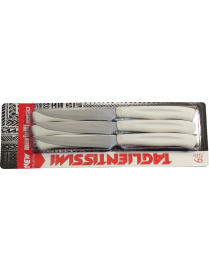 STEAK KNIVES 6 PIECES WHITE