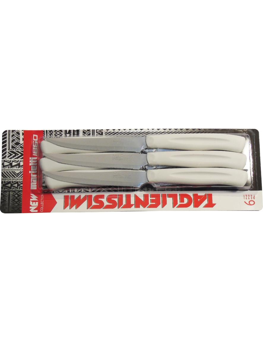 STEAK KNIVES 6 PIECES WHITE