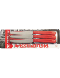COLTELLI TAVOLA 6 PEZZI ROSSO