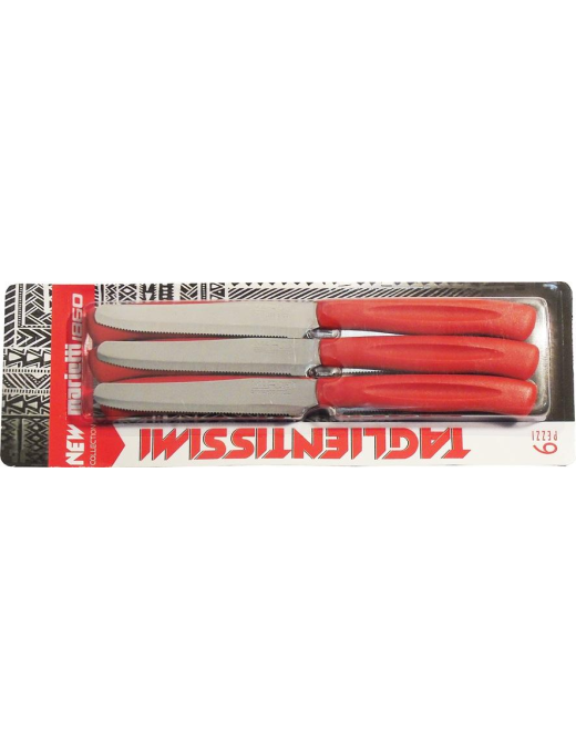 TABLE KNIVES 6 PIECES RED