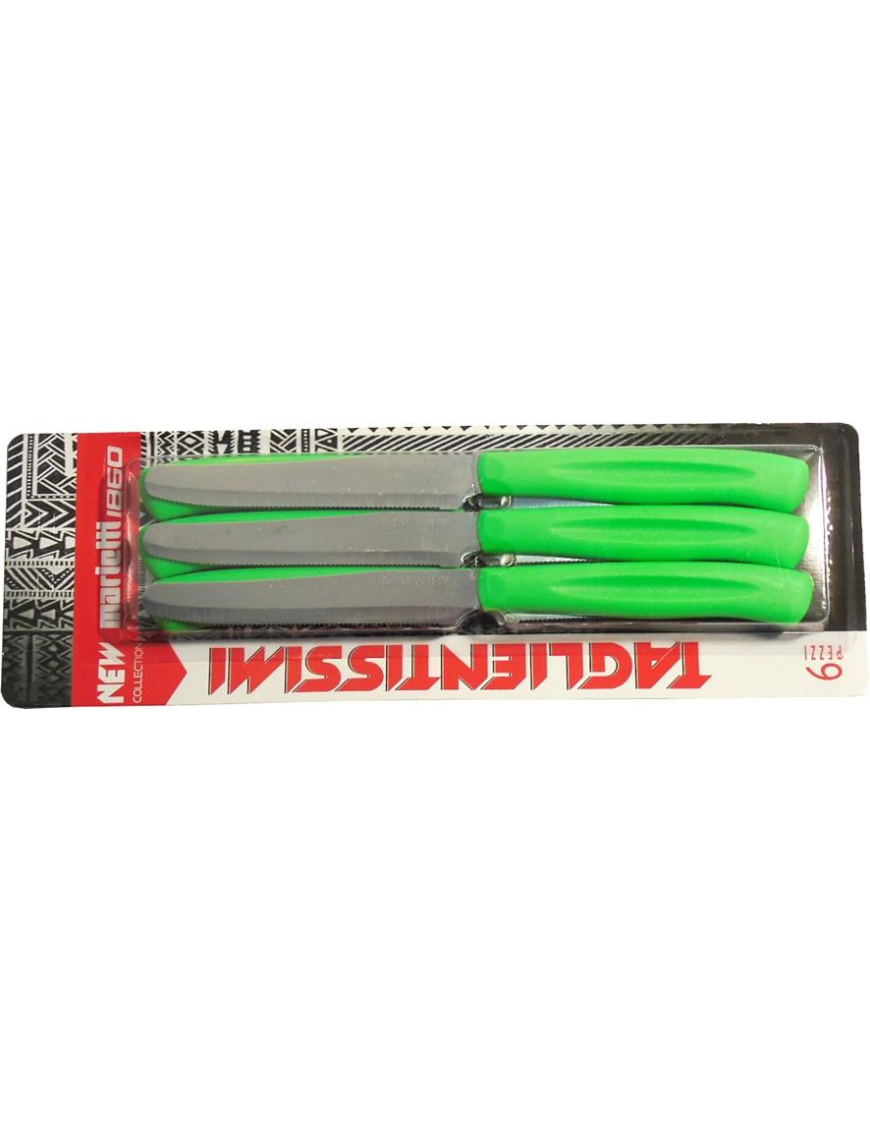 TABLE KNIVES 6 PIECES GREEN