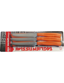 COLTELLI TAVOLA 6 PEZZI ARANCIO