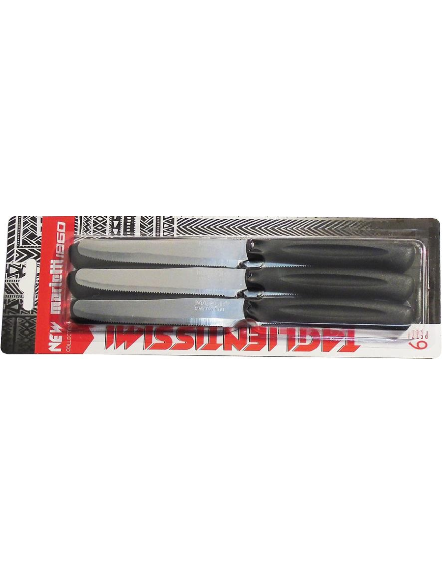 TABLE KNIVES 6 PIECES BLACK