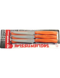 COLTELLI BISTECCA 6 PEZZI ARANCIO